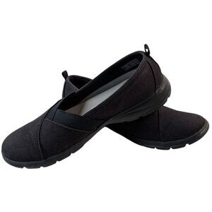 Lands End Women's Slip On Shoes Comfort Flat Size 10 Black 508542